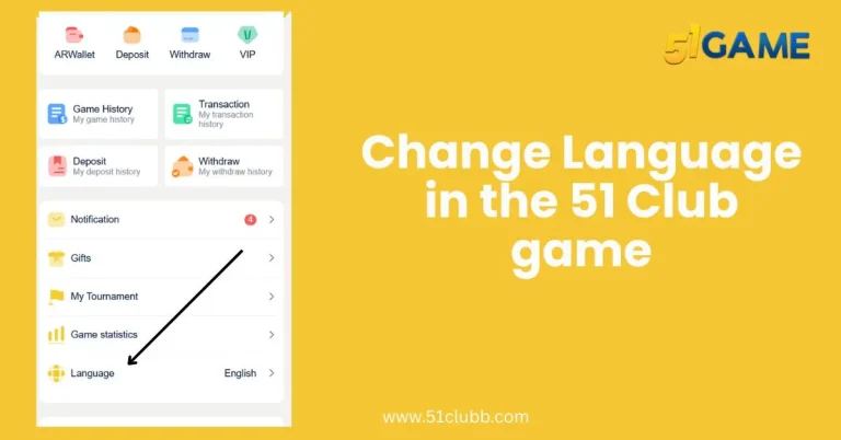 Change Language in the 51 Club game